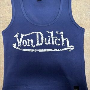 Von Dutch Blue Tank Top